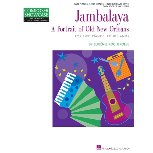 HLSPL Jambalaya 2 Pianos 4 Hands Int Piano (2 Sc (Softcover Book)