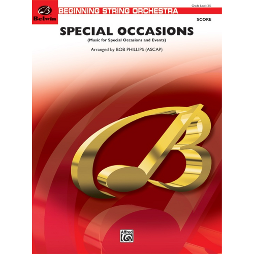 Special Occasions String Orchestra Sheet Music BBS GR 2.5