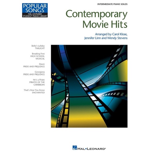 Contemporary Movie Hits Intermediate Piano Solos