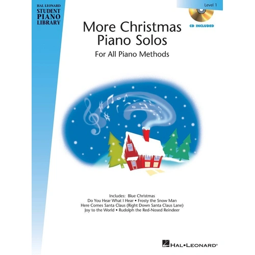More Christmas Piano Solos - Level 1 - Book/CD Pack by Hal Leonard