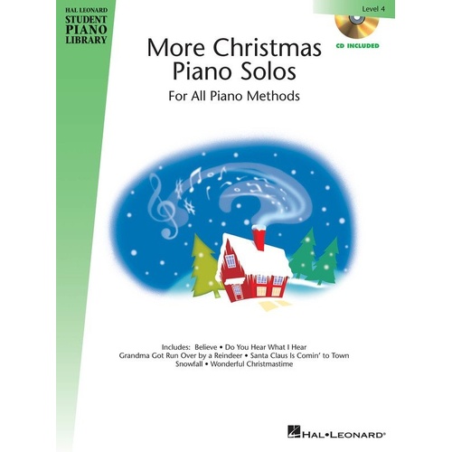 More Christmas Piano Solos Level 4 Book/CD Pack