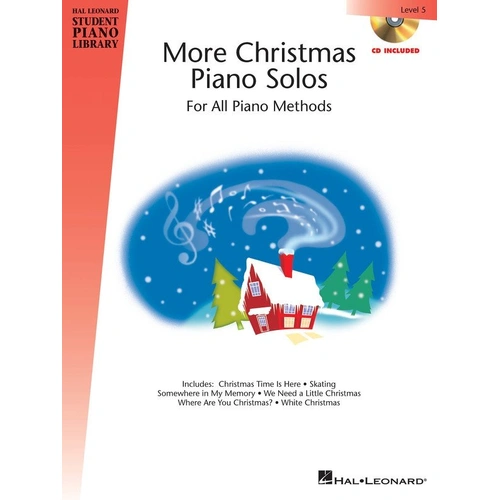 More Christmas Piano Solos Level 5 Book/CD Pack by Hal Leonard