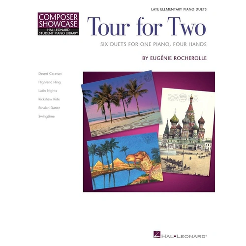 Tour for Two Late Elementary Piano Duets by Hal Leonard