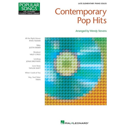 Contemporary Pop Hits for Piano Solo - Hal Leonard - 32 Pages - Includes Top Hits by OneRepublic, Justin Bieber, Miley Cyrus, and More