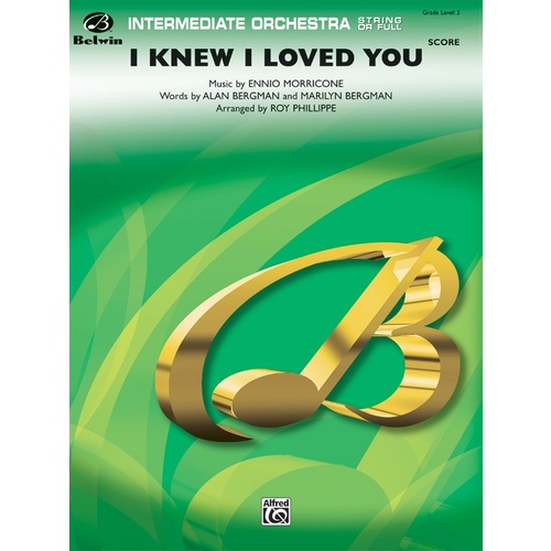 I Knew I Loved You Full Orchestra Gr 3