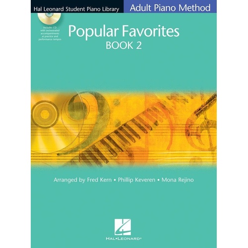 HLSPL Adult Piano Popular Favorites 2 Book/CD Pack