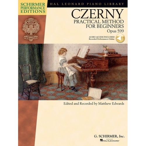Czerny - Practical Method for Beginners, Op. 599 BK/OLA SPE, Piano Solo, 88 Pages, Schirmer Performance Editions