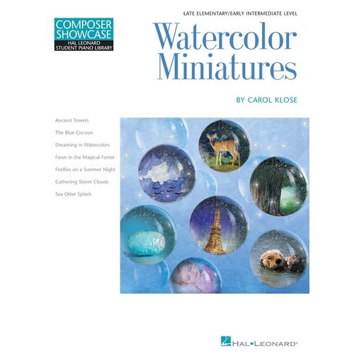 Watercolor Miniatures Late Elementary Piano Solo (Softcover Book)