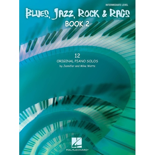 Blues, Jazz, Rock & Rags - Book 2 for Piano Solo, 40 Pages, Hal Leonard