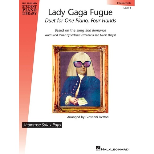 Lady Gaga Fugue Piano Duet Intermediate Level 5 Hal Leonard 12 Pages