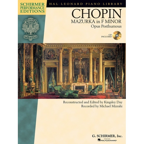 Mazurka In F Minor Op Post Spe Book/CD (Softcover Book/CD)