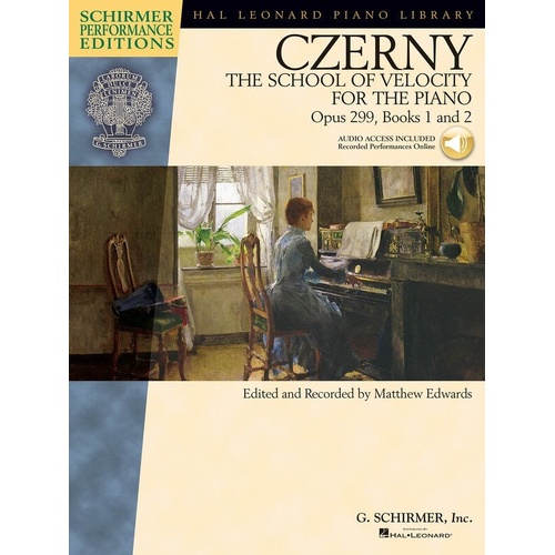 Czerny School of Velocity Op. 299 Books 1 & 2 Piano Solo Schirmer Performance Edition