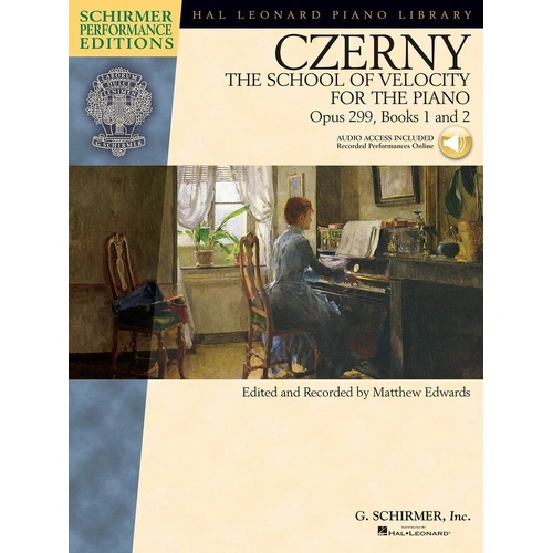 Czerny School of Velocity Op. 299 Books 1 & 2 Piano Solo Schirmer Performance Edition