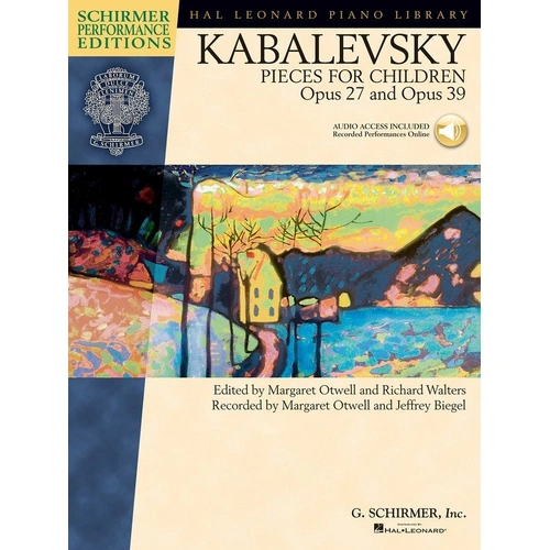 Kabalevsky - Pieces for Children Op. 27 & 39 Piano Solo 128 Pages Schirmer Performance Editions
