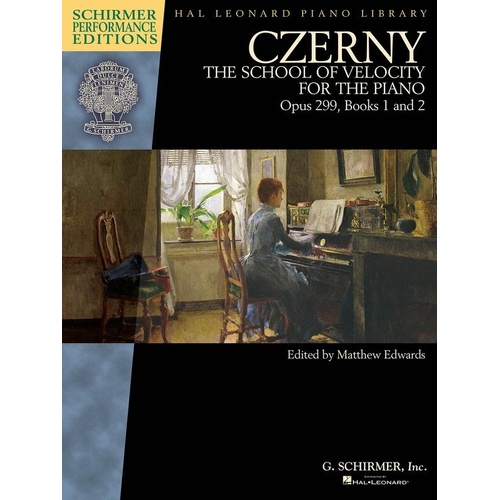 Czerny - School of Velocity, Op. 299, Piano Solo, 64 Pages, Schirmer Performance Editions