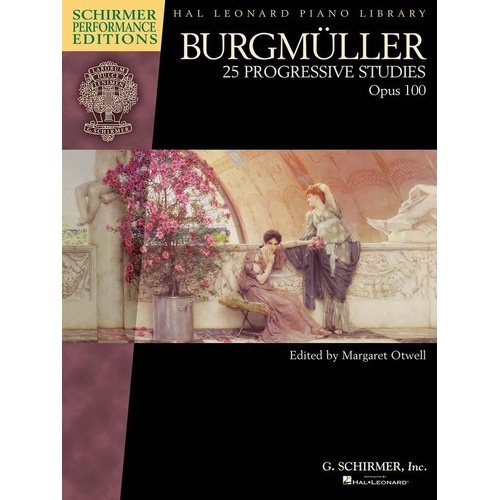 Burgmüller 25 Progressive Studies Op. 100 Piano Book - G. Schirmer, 64 Pages