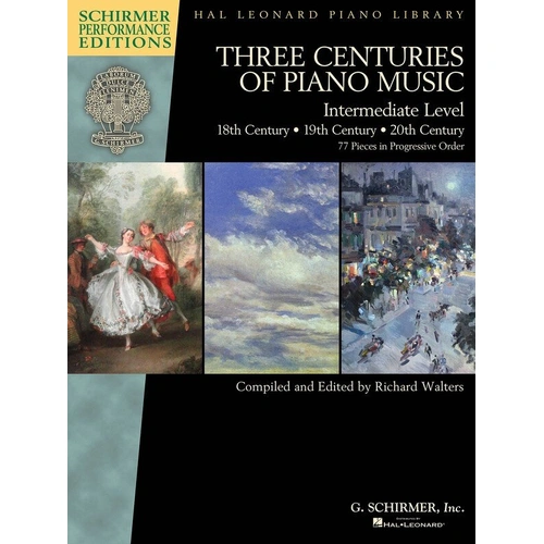 Three Centuries of Piano Music: 18th, 19th & 20th Centuries - Piano Solo, 192 Pages, Schirmer Performance Editions