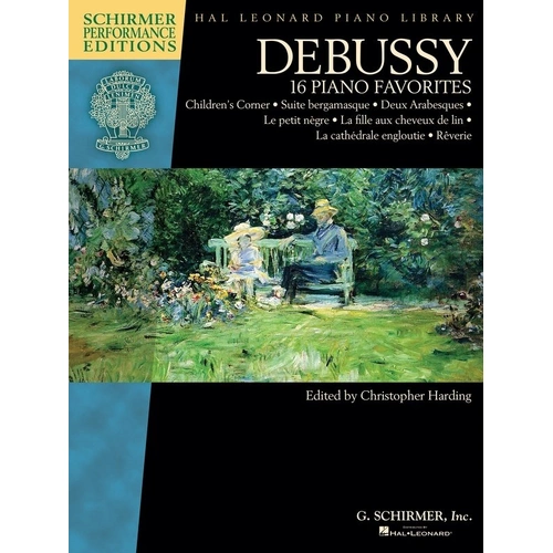 Debussy - 16 Piano Favorites Schirmer Performance Edition, 132 Pages, Includes Children's Corner, Suite bergamasque, Performance Suggestions