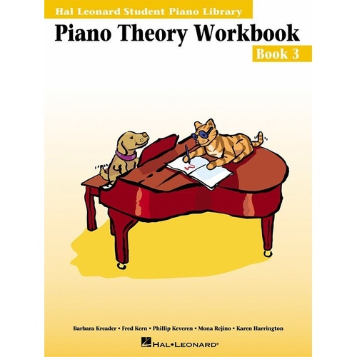 Piano Theory Workbook Book 3 - Hal Leonard, 40 Pages