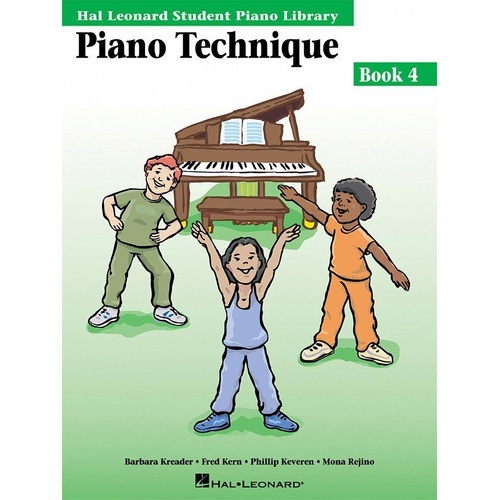 Piano Technique Book 4 by Hal Leonard - 48 Pages, Warm-Ups and Etudes for Technical Skills, Includes Accompaniment CD/GM Disk