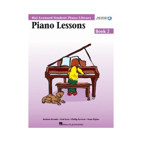 Piano Lessons Book 2 with Audio and MIDI Access, 48 Pages, Hal Leonard