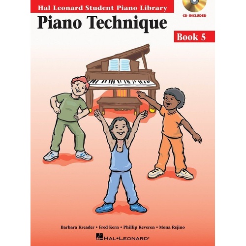 Piano Technique Book 5 with CD - Hal Leonard - 48 Pages - Intermediate Skills and Exercises