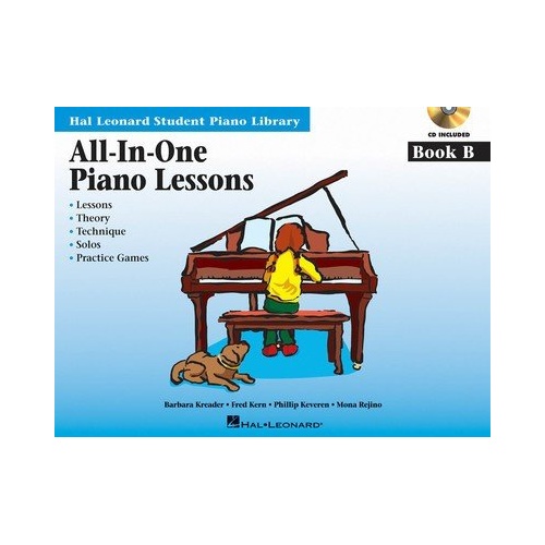 All-in-One Piano Lessons Book B - Book/OLA Pack