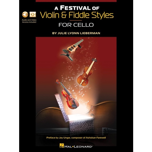 A Festival Of Violin and Fiddle Styles For Cello Book/Olm