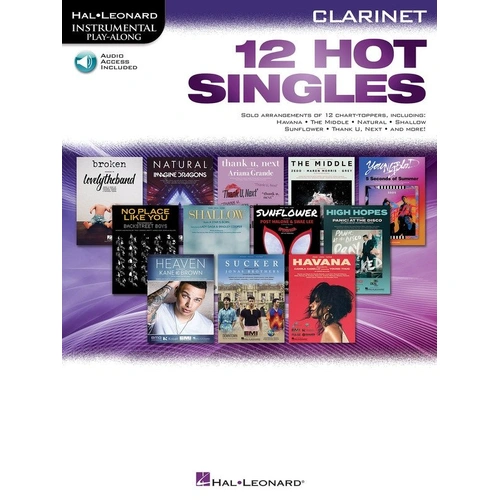 12 Hot Singles for Clarinet - Instrumental Play-Along Series