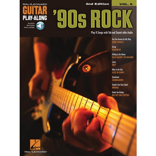 90s Rock Guitar Playalong V6 Book/Online Audio 2nd Edition