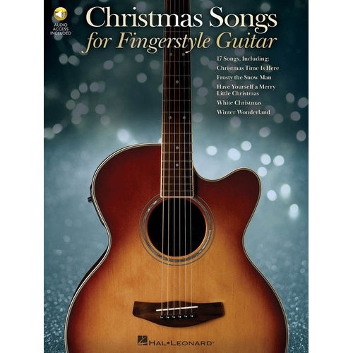 Christmas Songs for Fingerstyle Guitar Tab Book with Audio Access