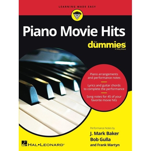 Piano Movie Hits for Dummies PVG