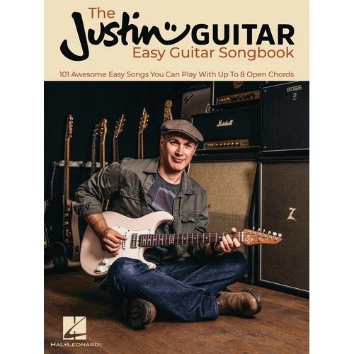 JustinGuitar Easy Guitar Songbook by Hal Leonard - 101 Songs for Guitar with Chords & Lyrics, 304 Pages, Beginner-Friendly