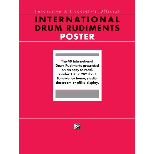 International Drum Rudiments Poster
