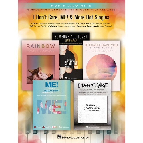 I Dont Care Me! & More Hot Singles Easy Piano Pph