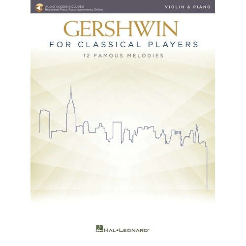 Gershwin for Classical Players - Violin and Piano, 56 Pages, Hal Leonard