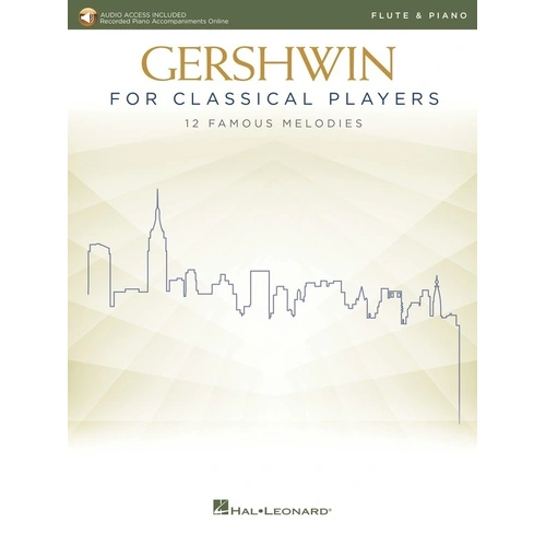 Gershwin for Classical Players - Flute and Piano - Hal Leonard - 56 Pages - Woodwind Series