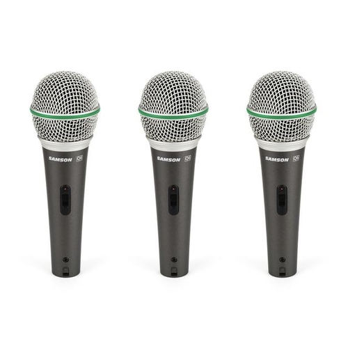 Samson Audio : Q6 Dynamic Mic 3 Pack