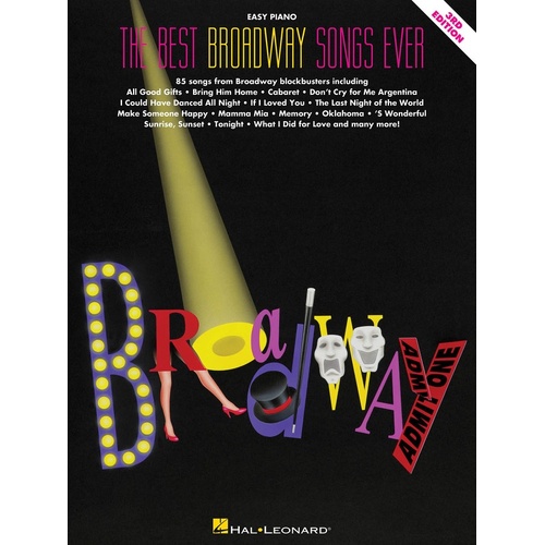 Best Broadway Songs Ever Easy Piano (Softcover Book)