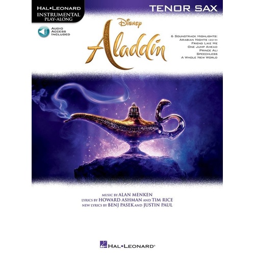 Aladdin for Tenor Saxophone Instrumental Play-Along Book