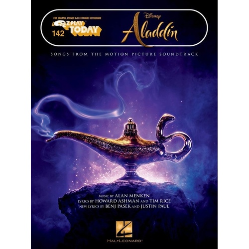 Aladdin EZ Play 142 - Keyboard Sheet Music for 8 Songs from 2019 Live Action Edition