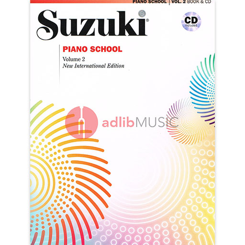 Suzuki Piano School Book Volume 2 with CD - New International Edition Summy Birchard 30032