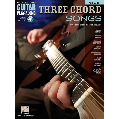 Three Chord Songs Guitar Play-Along V5 Book