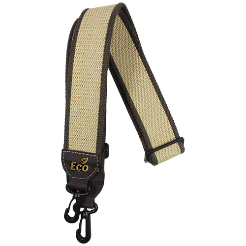 EcoStrap Banjo Strap - EcoBanjo - BJ-02 Tan 100% Recyclable Cotton, Adjustable 33" to 59" Length, 2" Width