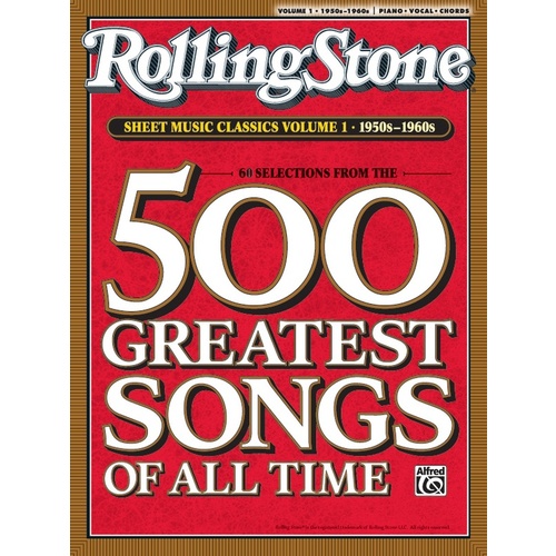 Rolling Stone Sheet Music Classics 1 1950-60S PVG