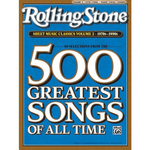 Rolling Stone Sheet Music Classics 2 1970S-90S PVG