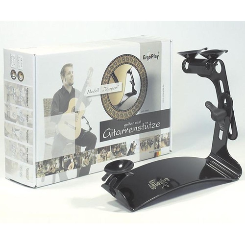 Guitar Thigh Rest - Ergoplay Tappert Model with Adjustable Height and Angle, 235mm, 3 Suction Cups, Made in Germany