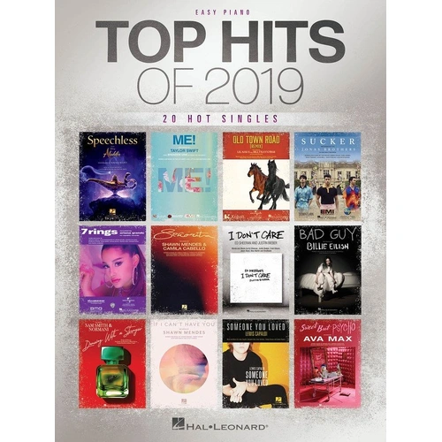 Top Hits of 2019 Easy Piano Songbook