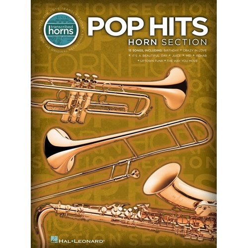 Pop Hits Horn Section Transcribed Scores