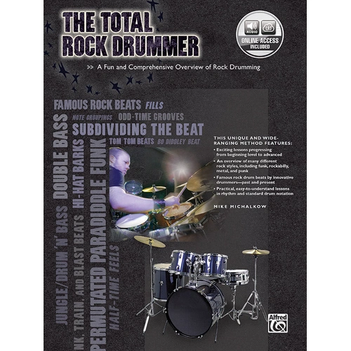 The Total Rock Drummer Book with Online Audio Access